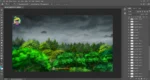 Rainy Forest ( Birds , Top View Jungle ) and Dark Stormy Sky PSD Background | Animation Ki Duniya - Image 2