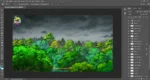 Overcast Rainy Forest ( Top View Jungle ) PSD Background for Animation | Animation Ki Duniya - Image 2