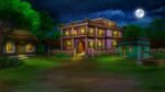 Rajbari Village Mansion ( Rich Man House,Sheth ka ghar,Night Scene ) 2D Background | Animation Ki Duniya - Image 3