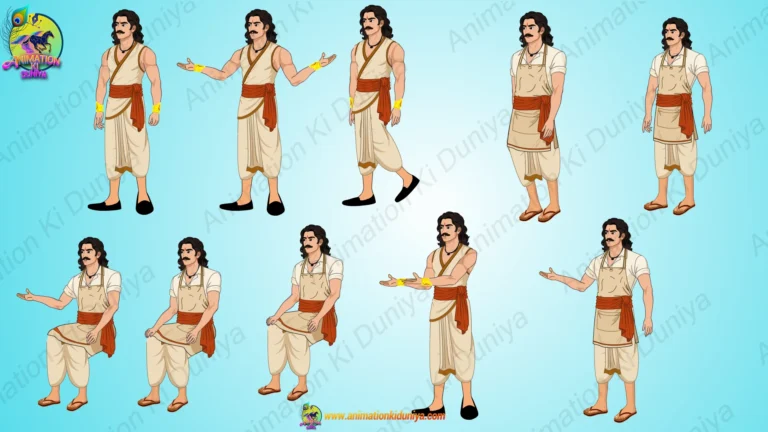 Rajkumar Character , Village Young Man , Halwai Cartoon Character  | Animation Ki Duniya