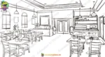 Modern Restaurant Interior and Cafe ( Hotel ) PSD Background | Animation Ki Duniya - Image 2