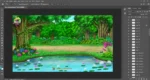 River Side Jungle and Forest Pond ( River Jungle ) PSD Background | Animation Ki Duniya - Image 3