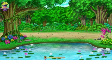 River Side Jungle and Forest Pond ( River Jungle ) PSD Background | Animation Ki Duniya