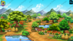 80+ Mega Cartoon Background Bundle PSD – Ultimate Collection of Village, Palace & Nature | Animation Ki Duniya - Image 10