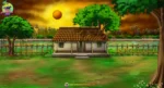 Village House Exterior 4 Scenes PSD Bundle (Day, Night, Evening, Rain) | Animation Ki Duniya - Image 4