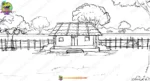 Village House Exterior 4 Scenes PSD Bundle (Day, Night, Evening, Rain) | Animation Ki Duniya - Image 5