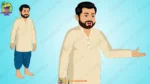 Chubby Village Man Character Multi-Pose Set | Animation Ki Duniya (Copy) (Copy) - Image 2