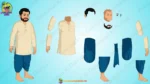 Chubby Village Man Character Multi-Pose Set | Animation Ki Duniya (Copy) (Copy) - Image 4