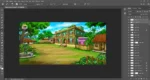 Indian Village Rajbari Mansion 2D Background | Animation Ki Duniya - Image 3