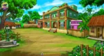 Indian Village Rajbari Mansion 2D Background | Animation Ki Duniya - Image 4