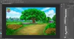 Village Road 2D Background for Animation | Animation Ki Duniya - Image 2