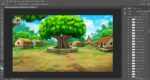 Village Scene Chaupal, Kua and Mandir 2D Background for Animation | Animation Ki Duniya - Image 3
