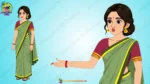 Village Woman ( Lady ) Cartoon Character | Animation Ki Duniya - Image 4