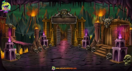 Yam Lok 2 2D Background for Animation | Animation Ki Duniya