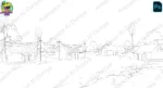 Indian Village Background Cartoon Village Outdoor Background PSD & PNG - Image 2