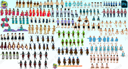 26 Animated Village character | Indian Cartoon Character | Adobe Animate CC