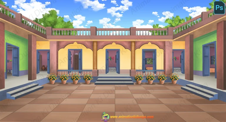 Indian Village Aangan Background (PSD + PNG)