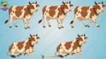 2D Cartoon Cow Character Vector Asset - Adobe Animate CC (.FLA)