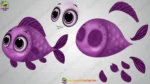 Underwater Fish Character Pack | Cute Cartoon Fish Bundle Set - Image 4