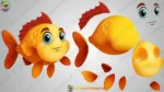 Underwater Fish Character Pack | Cute Cartoon Fish Bundle Set - Image 6