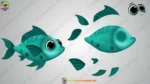 Underwater Fish Character Pack | Cute Cartoon Fish Bundle Set - Image 7
