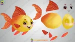 Underwater Fish Character Pack | Cute Cartoon Fish Bundle Set - Image 2