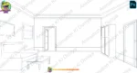 Modern Living Room & Hall Interior Background(PSD & PNG) - Image 2