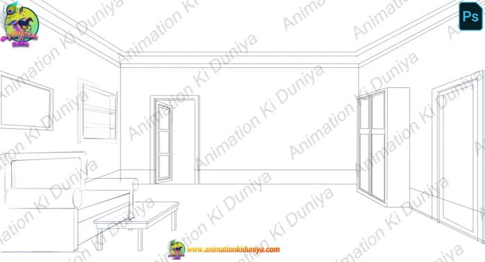 Teregram Background Modern Living Room & Hall Interior Background(PSD & PNG) – Animation Ki ...
