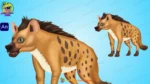 2D Cartoon Hyena Character - Image 3