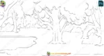 2D Jungle River & Pond Background (PSD & PNG) - Image 2