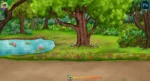 2D Jungle River & Pond Background (PSD & PNG)
