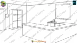 2D Cartoon Indian Kitchen (Rasoi Ghar) Background(PSD & PNG) - Image 3