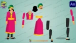 Indian Royal Minister / Mantri Character Rig - Image 2