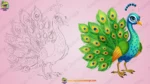Cute Peacock Character Rigged FLA File | Mor / National Bird Peacock - Image 2