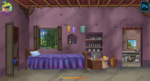 Indian Village Poor Room & Kitchen PSD Bundle – Layered 2D Cartoon House Interior Backgrounds - Image 14