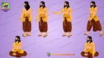 2D Cartoon Royal Prince ( Rajkumar ) Character Sheet