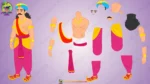 Indian Royal Prince / Rajkumar , Mantri 2D Character Rigged FLA File - Image 3