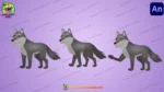 2D Cartoon Bhediya / Wolf Character Sheet