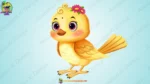 Cute Little Yellow Bird Character Rigged FLA File - Image 3