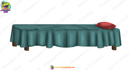 Cartoon Bed Asset PSD | Dhaka Hua Diwan aur Bistar 2D Animation Prop | Animation Ki Duniya
