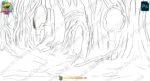 Birds Nest Hollow Tree House Interior Background (PSD & PNG) - Image 2