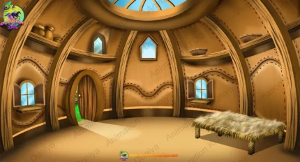 Fantasy Shoe / Boot House Interior Background (PSD & PNG)