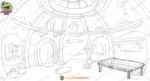 Fantasy Shoe / Boot House Interior Background (PSD & PNG) - Image 2
