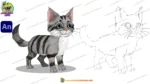 2D Cute Cat Character | Cute 2D Kitten Character (.FLA File) - Image 3