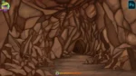 Dark Cave Interior / Underground Rock Tunnel Background (PSD & PNG)