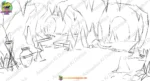 2D Cartoon Cave Background | Horror & Adventure Cave Background (PSD & PNG) - Image 2