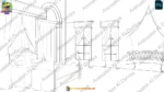 30 Background Bundle PSD – Royal Palace, Village, Hospital, School, Forest & Modern Interiors - Image 23