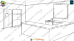 Indian Village Poor Room & Kitchen PSD Bundle – Layered 2D Cartoon House Interior Backgrounds - Image 9