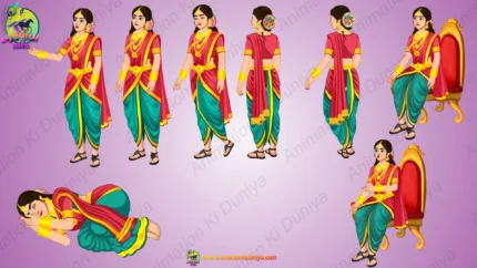 Indian Queen / Royal Princess ( Rajkumari , Rani ) 2D Character