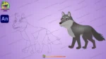 2D Cartoon Bhediya / Wolf Character Sheet - Image 3